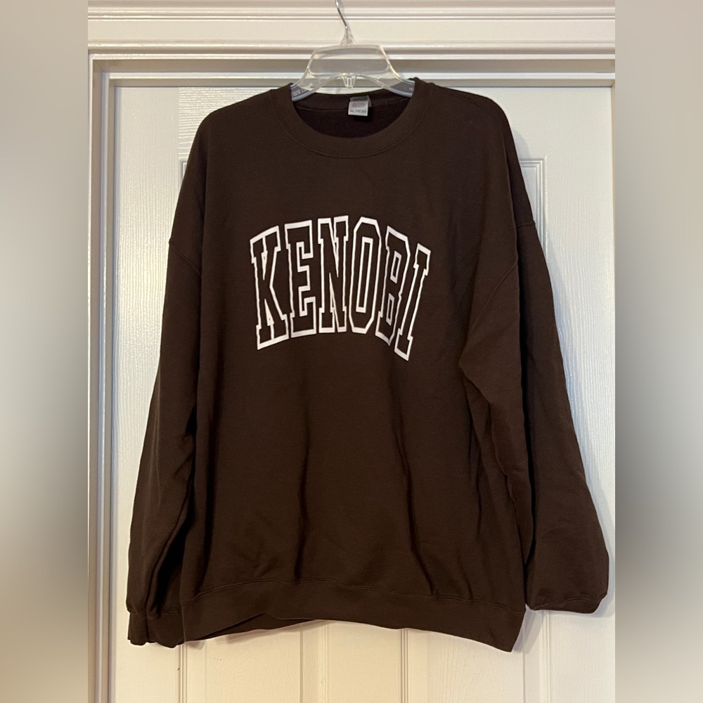 Kenobi Star Wars brown Gildan sweatshirt XXL 2XL